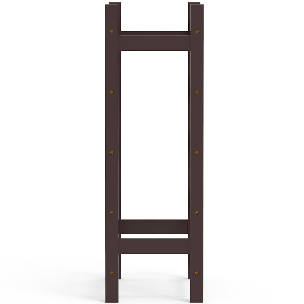 Cantinetta Portavino in Legno Bambù Noce con 20 Scomparti Bar Portabottiglie