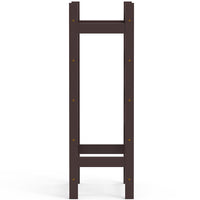 Cantinetta Portavino in Legno Bambù Noce con 20 Scomparti Bar Portabottiglie