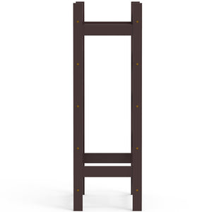 Cantinetta Portavino in Legno Bambù Noce con 20 Scomparti Bar Portabottiglie