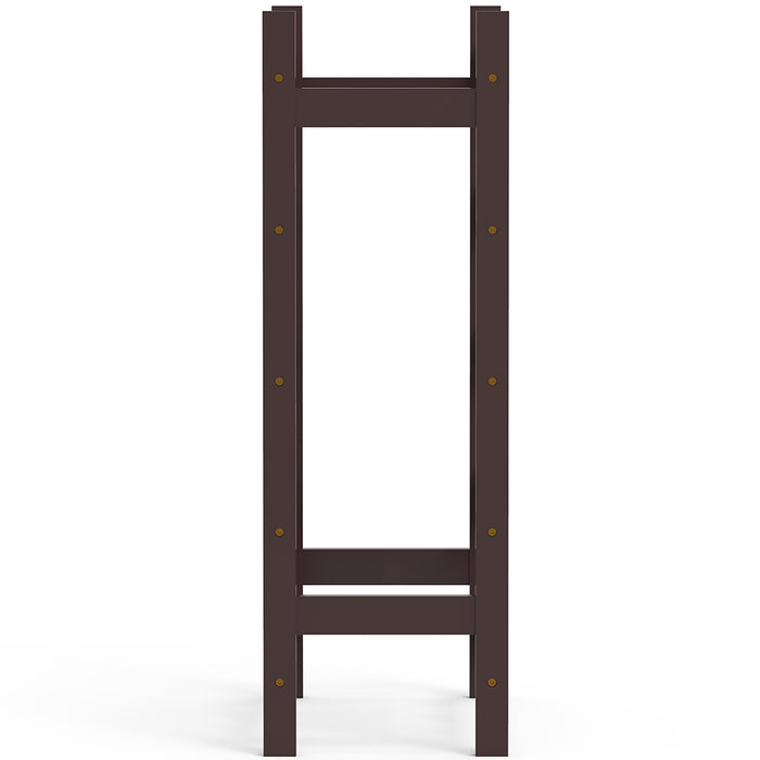 Cantinetta Portavino in Legno Bambù Noce con 20 Scomparti Bar Portabottiglie