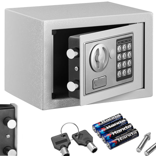 Cassetta Sicurezza Hotel 23x17x17cm Cassaforte Digitale Elettronica Ferro Zincato
