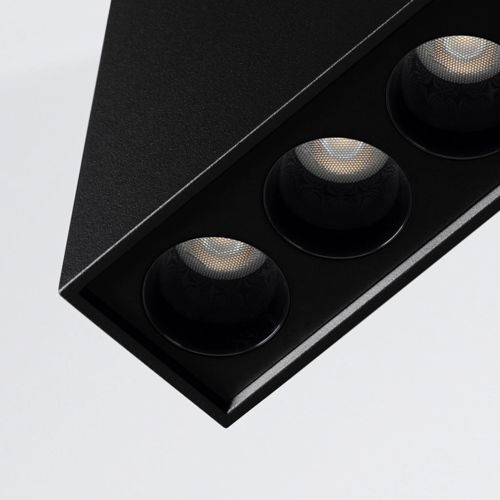 Spot soffitto rettangolare nero LED 11W 4000K Solana