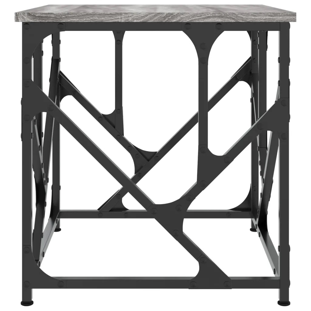Tavolino Salotto-Tavolino da soggiorno-Tavolo Grigio Sonoma 45x45x47,5 cm Legno Multistrato