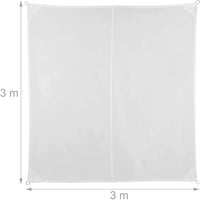 Tenda a vela quadrata 3 x 3 m bianca 13_0002943_2