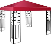 Copertura per Gazebo, Tetto Ricambio per Gazebo, Tetto del Padiglione 3x3 m (Vino rosso)