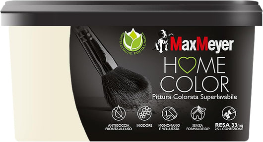 Idropittura Colorata Superlavabile per Interni HomeColor, Colore Champagne, 2.5L