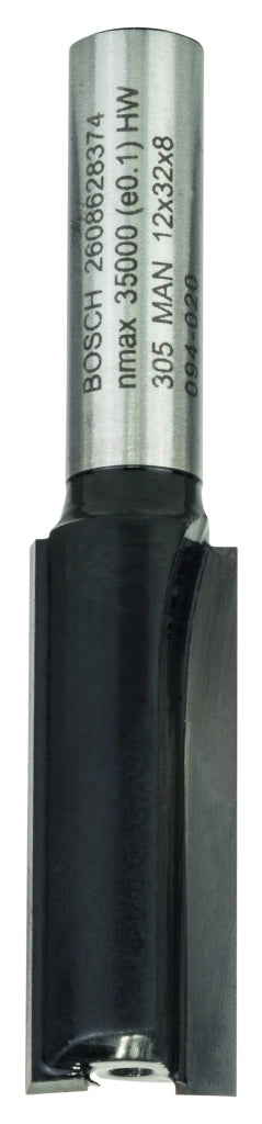 2608628374 - Fresa dritta, 8 mm, D1 12 mm, L 32 mm, G 62 mm 8 mm, D1 12 mm, L 32 mm, G 62 mm