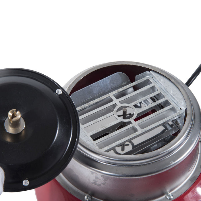 Macchina per Zucchero Filato 450W in Acciaio Inox Rossa