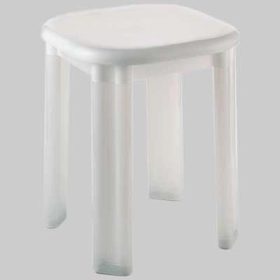 SGABELLO EOS 4 GAMBE  Moplen Bianco     SANIPLAST