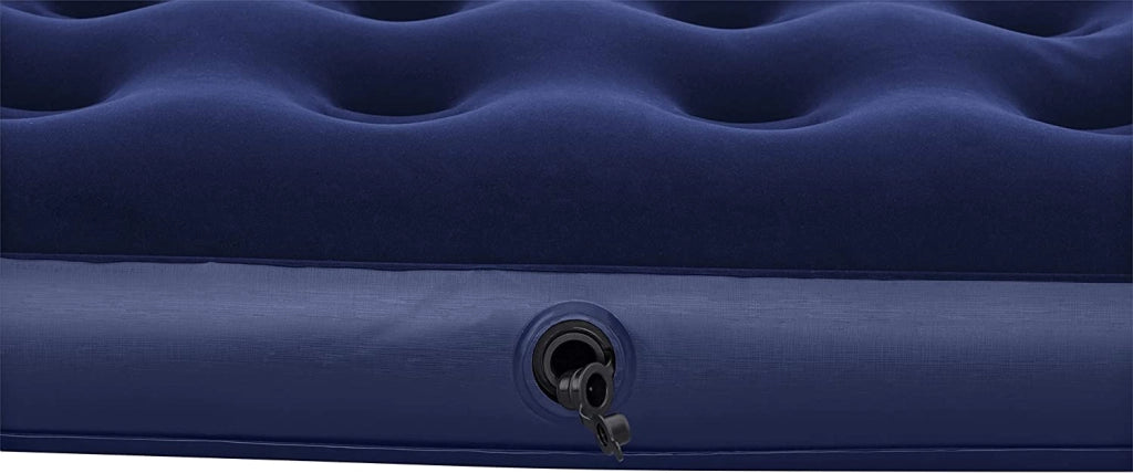 Materasso gonfiabile floccato airbed blu 203x152x22