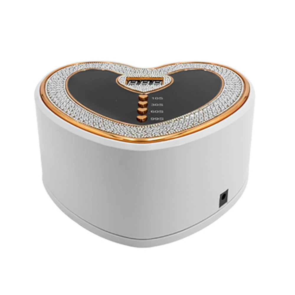 Trade Shop - Lampada Fornetto Per Unghie Sun D19 Uv Led 288w Forma A Cuore Decorata Display Digitale -