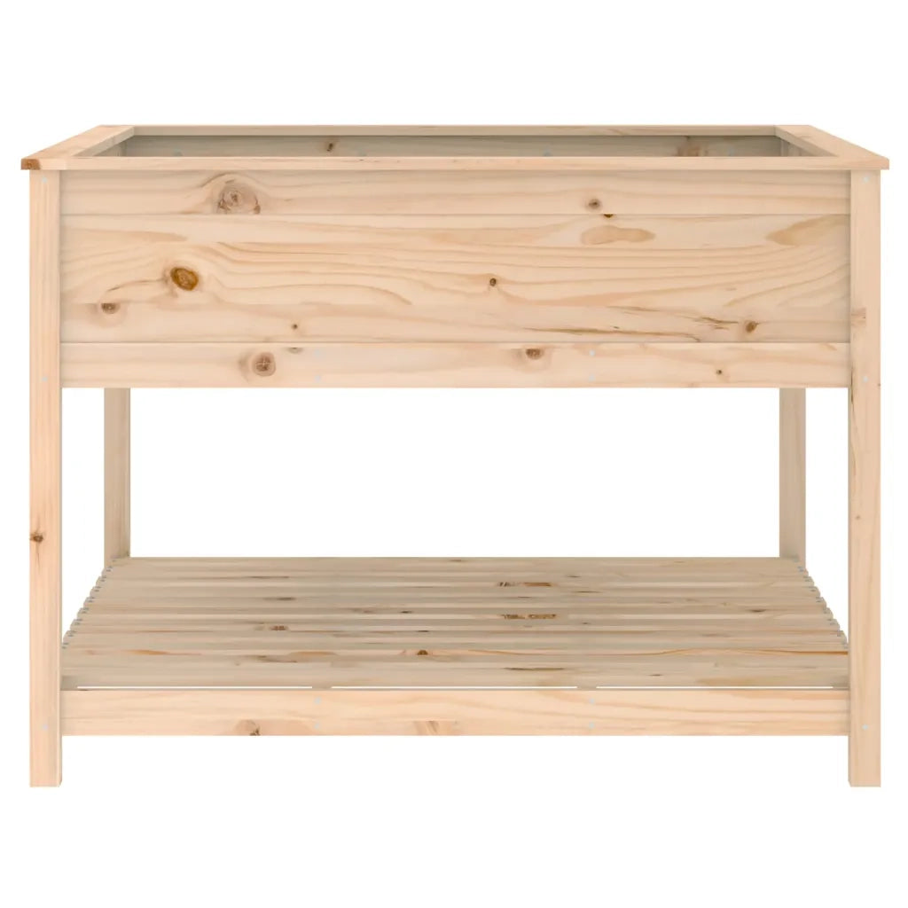 Fioriera | Cassetta per fiori | Vaso con Mensola 111,5x111,5x81cm in Legno Massello di Pino