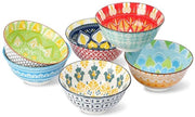 Set di 6 scodelle da colazione 15,7 cm - Capacità 700 ml - Piatto multifunzionale - Piatto in porcellana - Design unico