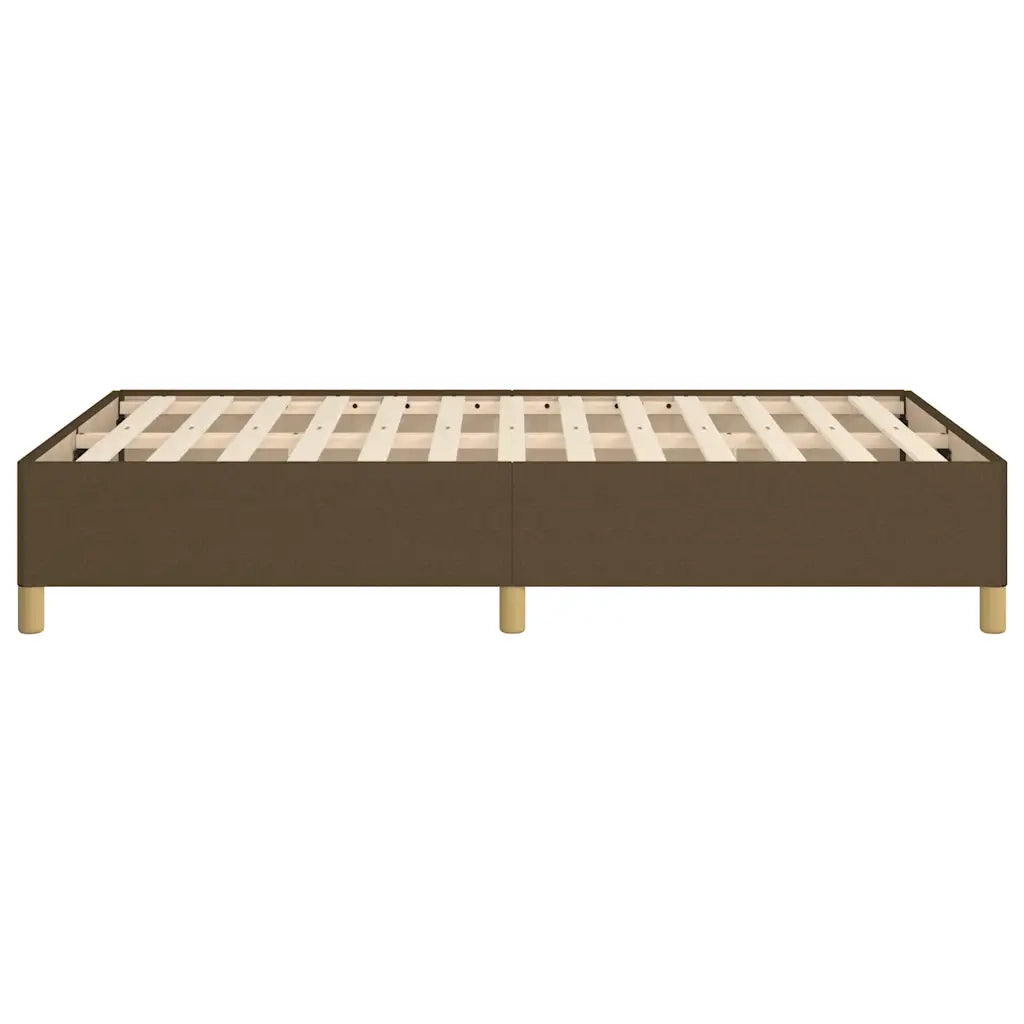 Letto matrimoniale | Letto per adulti | Giroletto senza Materasso Marrone Scuro 80x200 cm in Tessuto