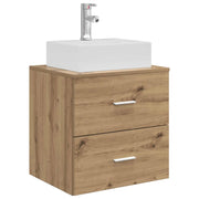 Mobile Lavabo | Armadio Lavabo da Parete Rovere Artigianale 49,5 x 41 x 62,5 cm