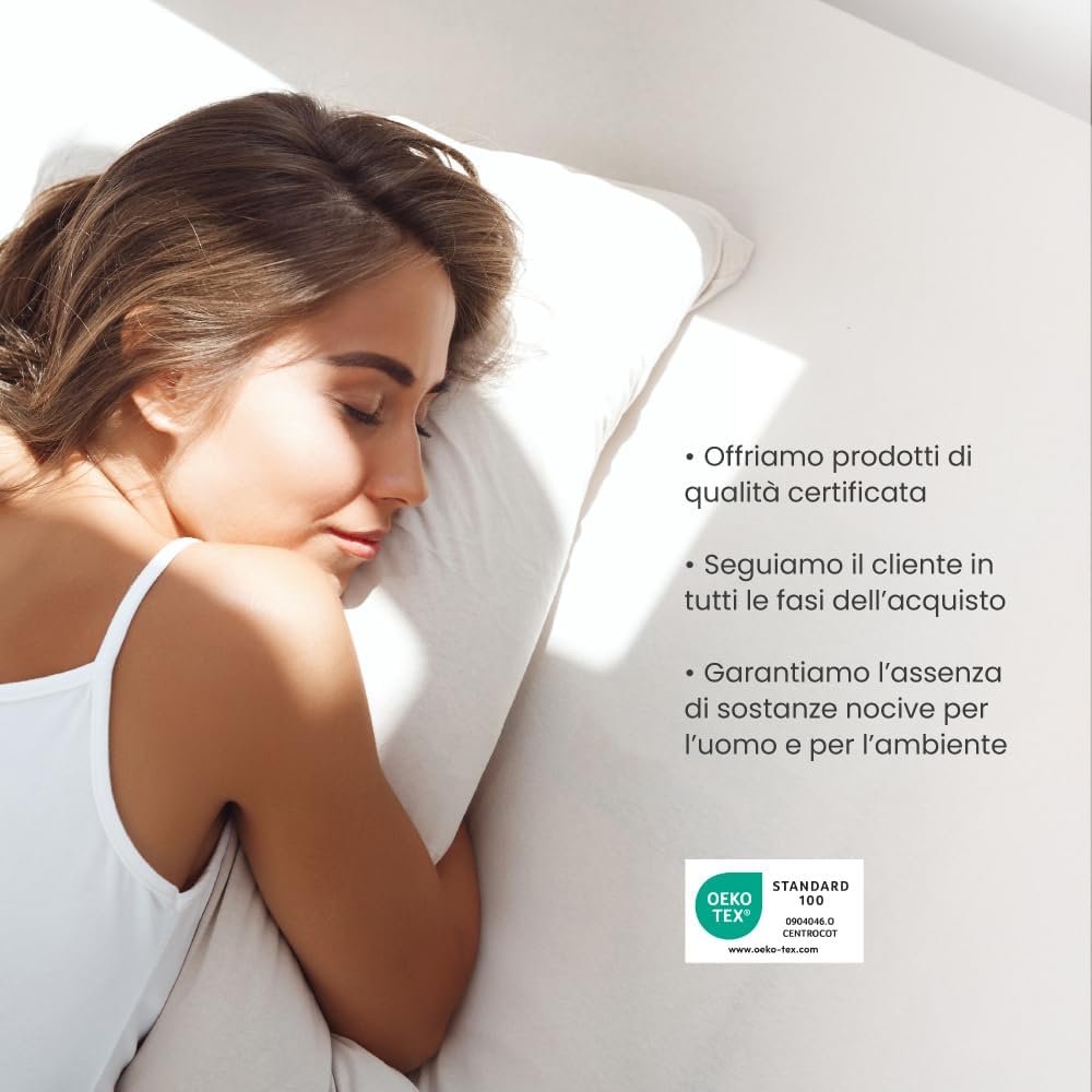 Topper Matrimoniale 160x190, Memory Foam, Regolatore di rigiditÃ , Correttore, Alto 6 cm, Sfoderabile, 100% Made in Italy