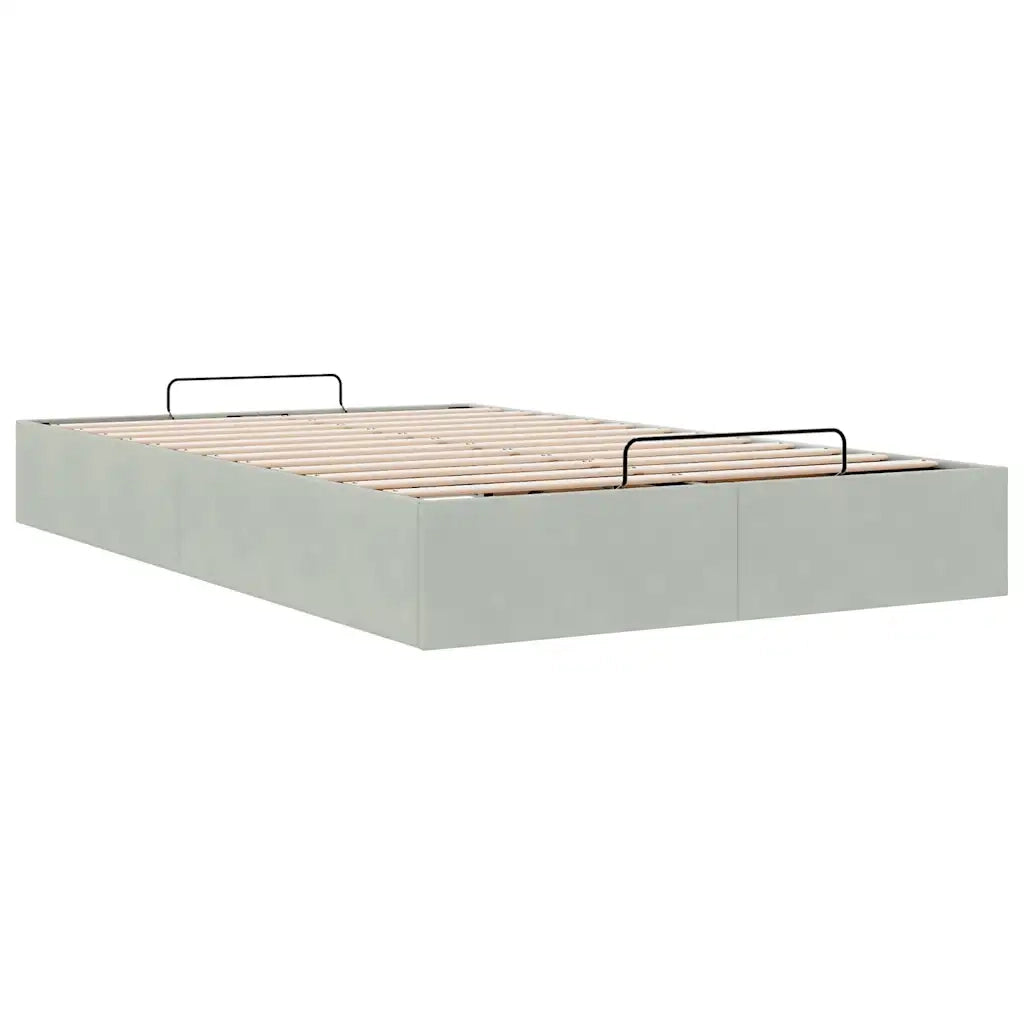 Struttura Letto Pouf Senza Materasso 120x200 cm Velluto 3310955