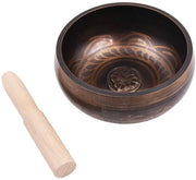 Set di Campana a Tono - Inclusa Mazzetta/Cuscino - Compatta - Meditazione/Yoga - Riduzione dello Stress - 11,5 cm di Diametro - Camera di Meditazione