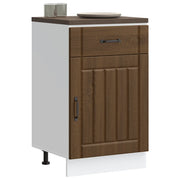 Base da Cucina Lucca Rovere Marrone in Legno Multistrato 853724
