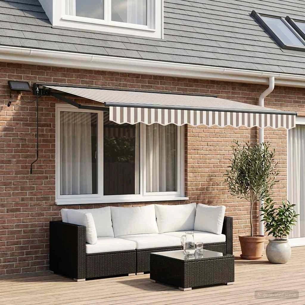 Cornice per Tenda Manuale con LED 3 x 2,5 m 3425907