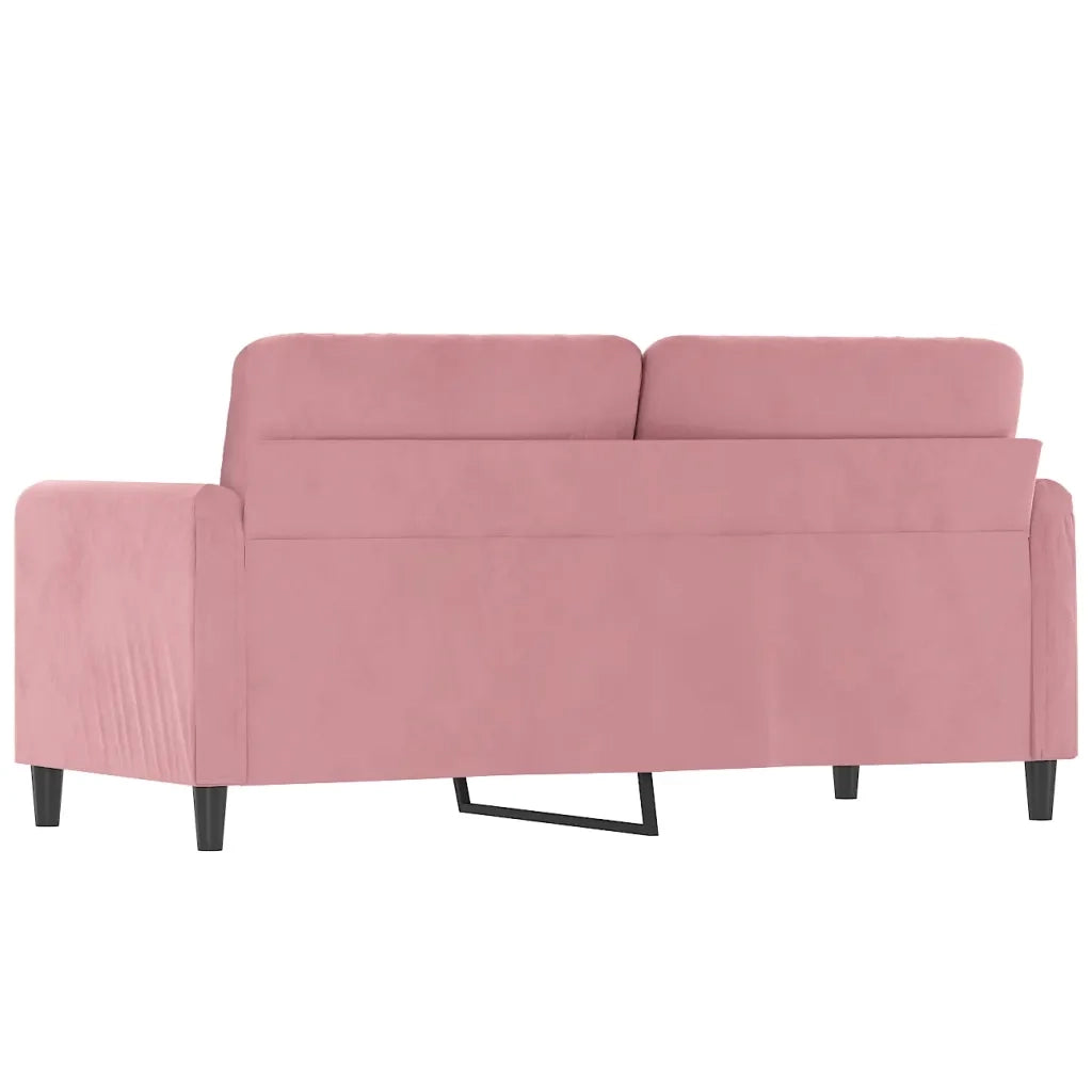 Divano a 2 Posti Rosa 140 cm in Velluto 359445