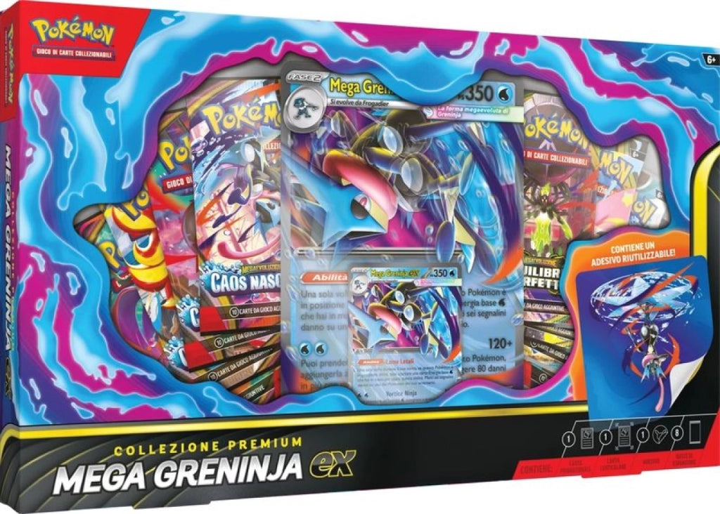 Pokemon Collezione Premium Mega Greninja EX del GCC Pokemon, The Pokemon Company,Eta 6+