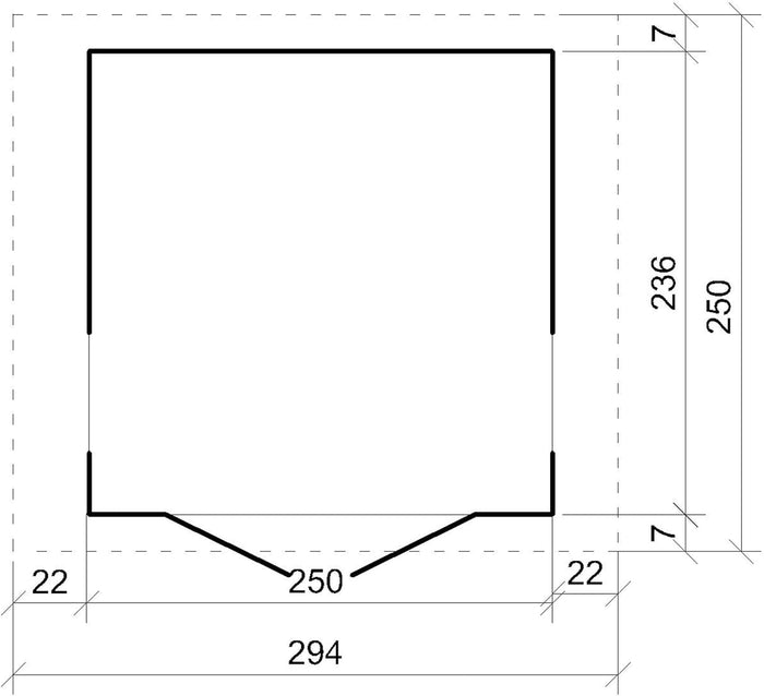 Casetta da giardino di qualit? premium 5,9 m² - H252x250x294 cm - Timbela M913A-HARVEST HONEY
