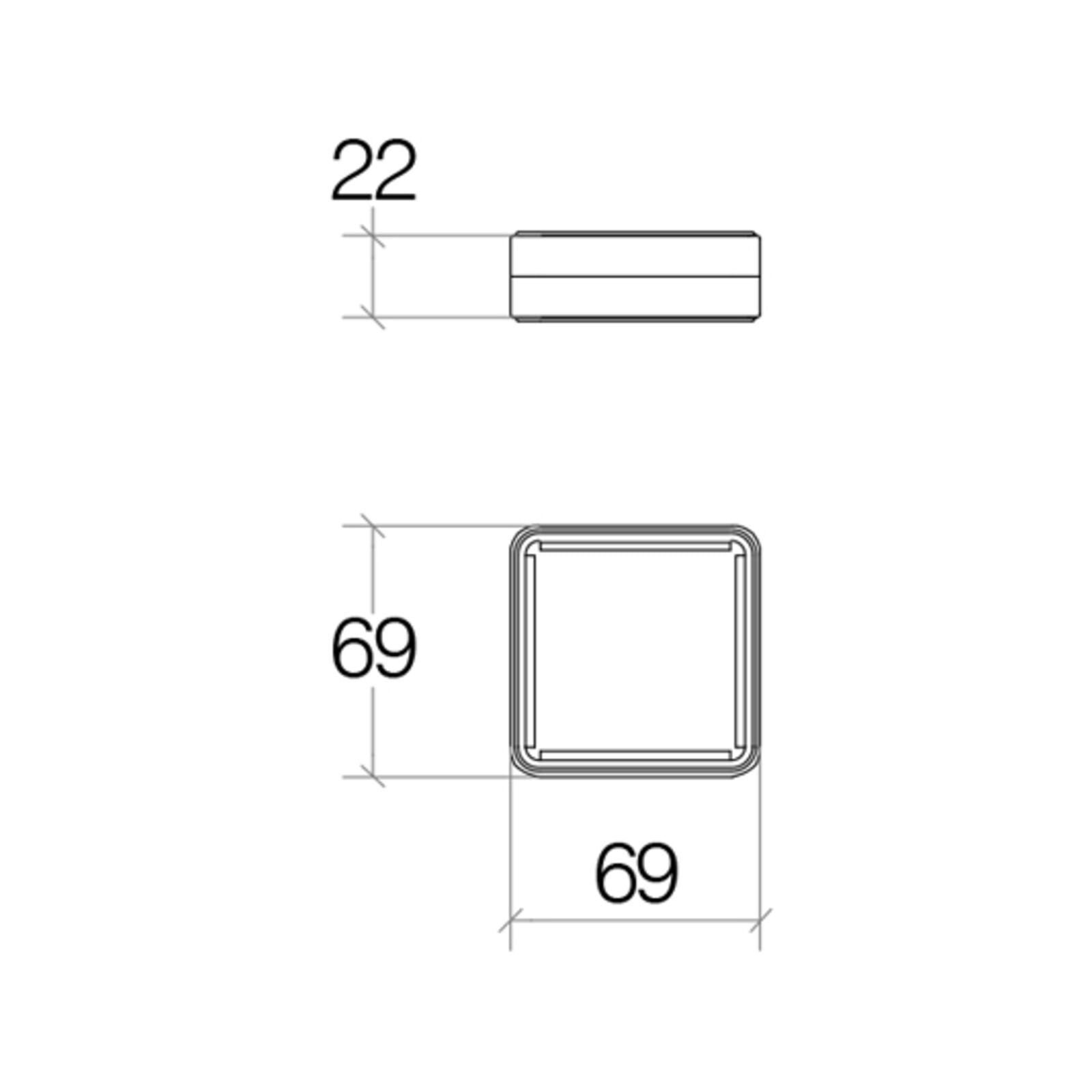 Lineabeta - Ghiera per accessori da appoggio Dado in ottone cromato