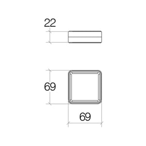 Lineabeta - Ghiera per accessori da appoggio Dado in ottone cromato