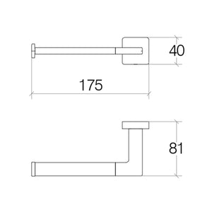 Lineabeta - Portarotolo Dado in ottone cromato