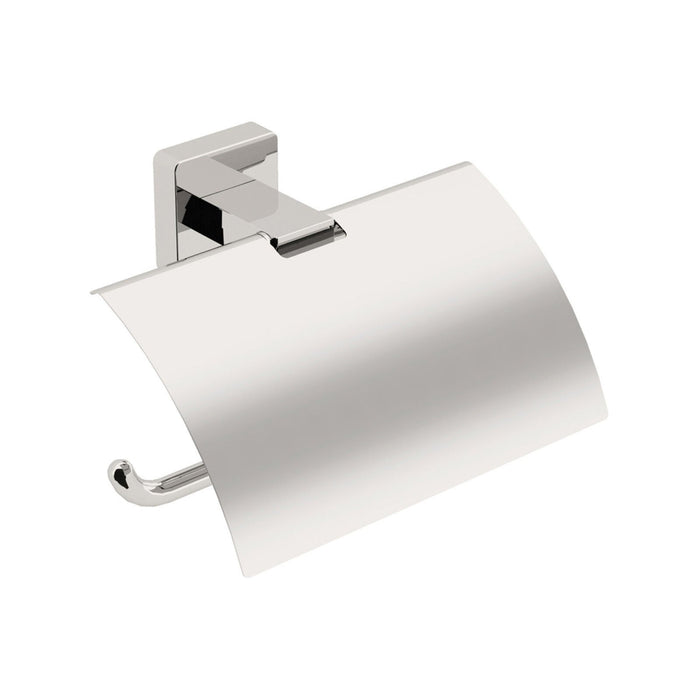 Lineabeta - Portarotolo con coperchio Dado in ottone cromato