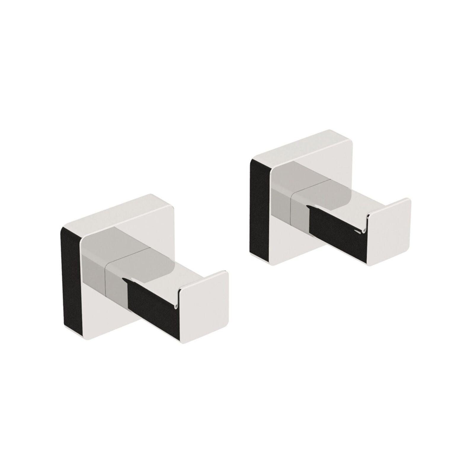 Lineabeta - Coppia appendiabiti Dado in ottone cromato