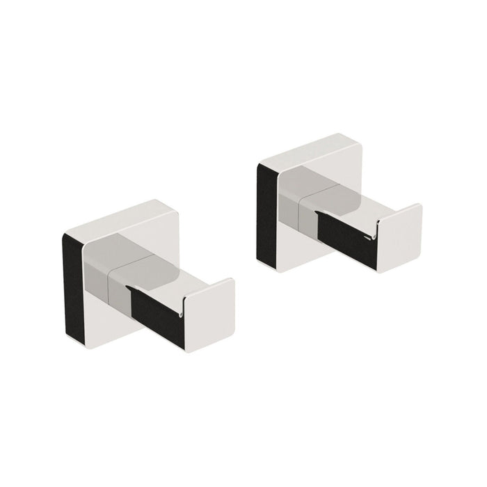 Lineabeta - Coppia appendiabiti Dado in ottone cromato