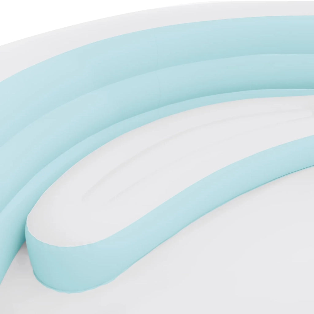 INTEX Float Lounge da Piscina con Tenda Azzurro Chiaro e Bianco PVC 42035613