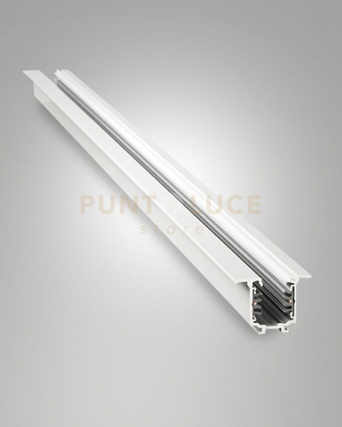 6121-05-100 BINARIO TRACK BIANCO INCASSO 3 FASI+DALI L.100CM