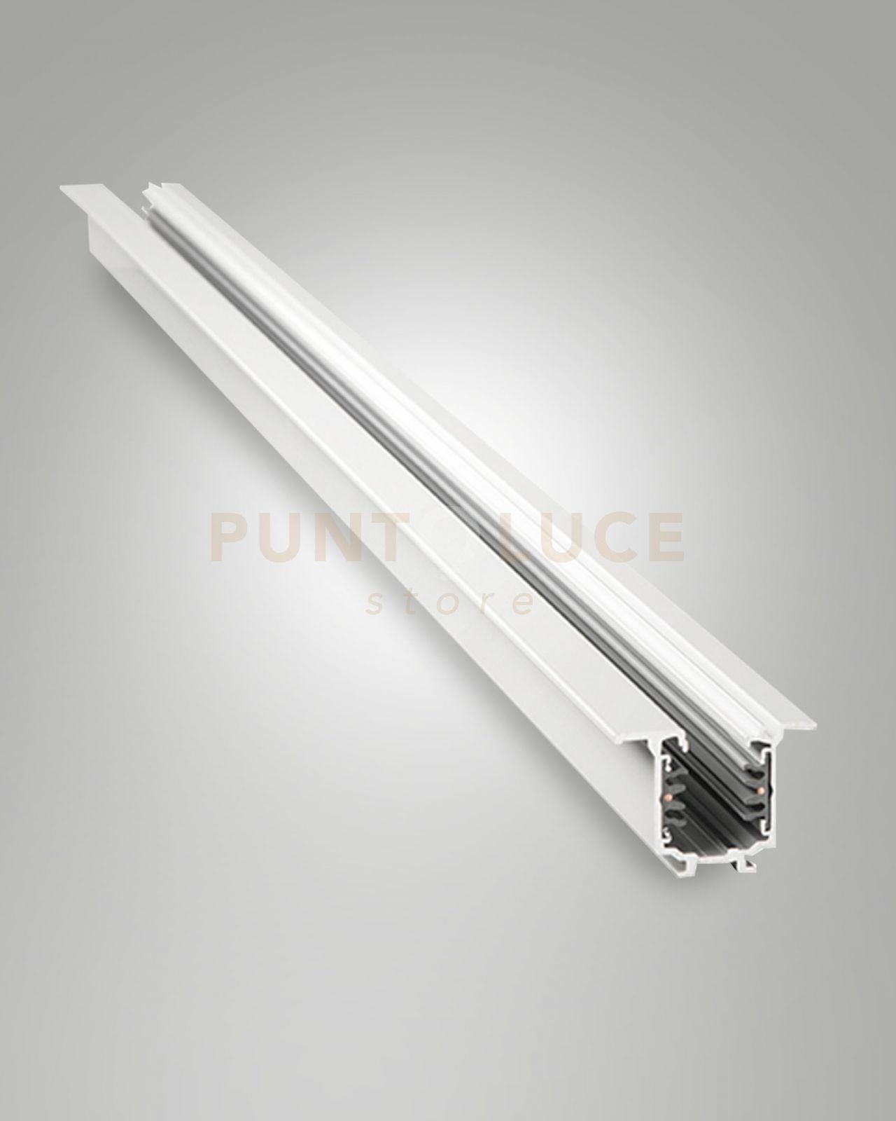 6121-05-200 BINARIO BIANCO INCASSO 3 FASI+DALI L.200CM