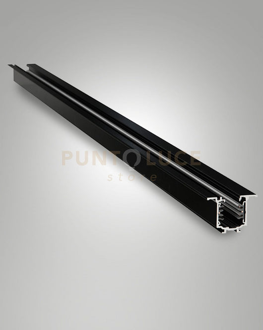 6121-06-200 BINARIO NERO INCASSO 3 FASI+DALI L.200CM