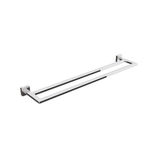 Lineabeta - Porta asciugamani doppio Dado in ottone cromato L.64 cm