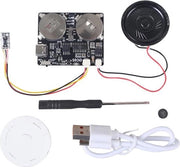 Modulo di Registrazione Voce Programmabile - Pulsante Attivato DIY Modulo di Registrazione Voce - Chip con Altoparlante - 3 Modalità di Riproduzione - Saluti Personalizzati - Artigianato per Vacanze