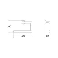 Lineabeta - Anello Porta asciugamani Dado in ottone cromato