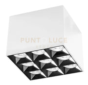 GFA1141C- FARETTO BIANCO 9 LUCI LED 3000K 2800LM 36W 12x12CM