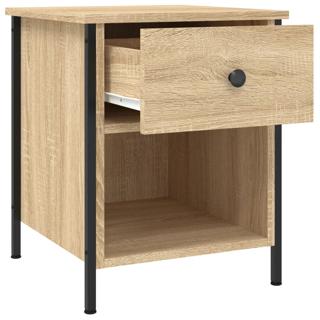 Comodini 2 pz Rovere Sonoma 40x42x50 cm in Legno Multistrato 825936