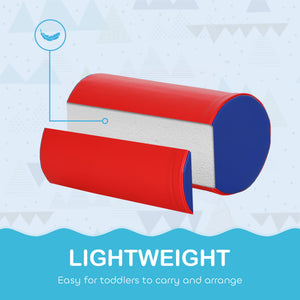 Set 5 Costruzioni Morbide per Bambini 1-3 Anni in Finta Pelle e Schiuma Multicolore