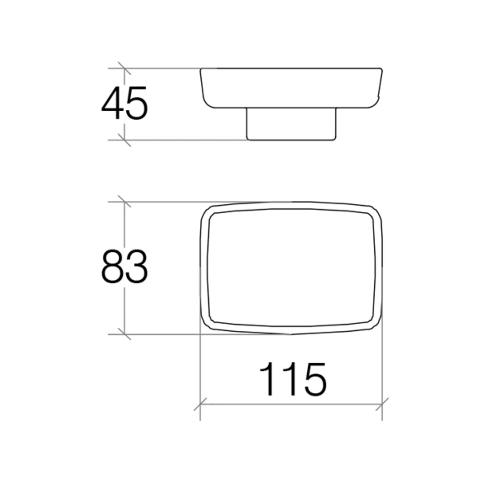 Lineabeta - Portasapone Dado in ceramica bianco