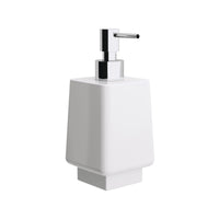 Lineabeta - Dispenser sapone Dado con contenitore in ceramica bianco 250 ml
