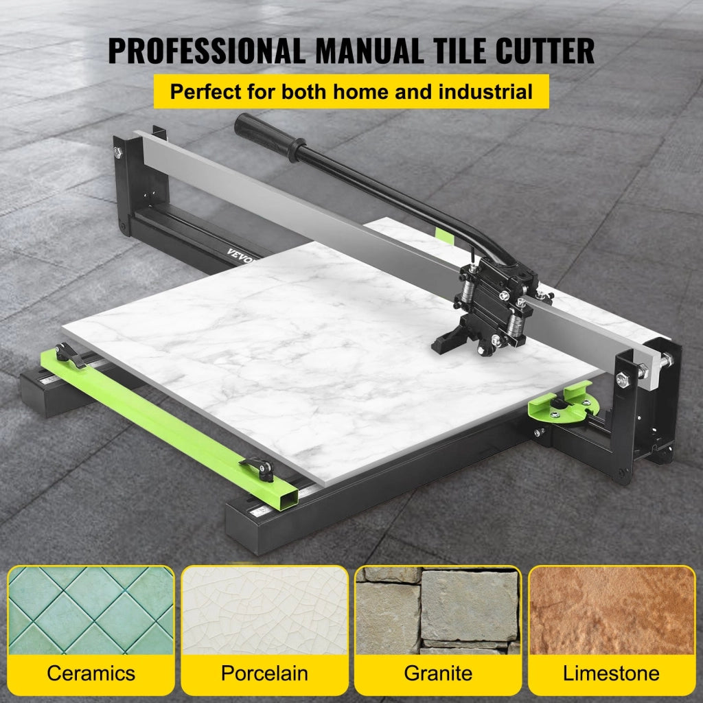 Tagliapiastrelle Manuale 800mm in Alluminio con Guida Laser Taglia Piastrelle Robusto per Gres Porcellanato e Ceramica Fai da Te