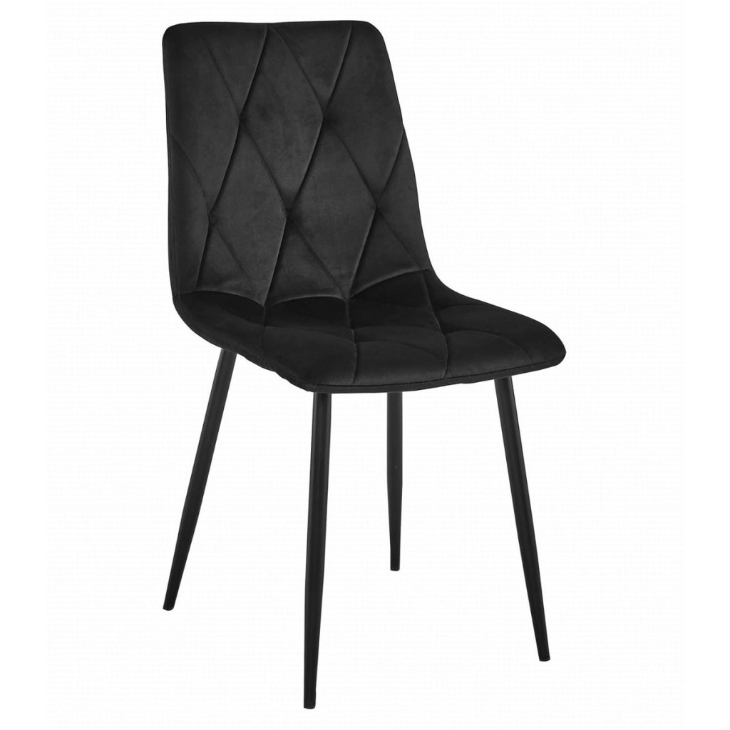 Set Sala da Pranzo Libra con Tavolo 120x80cm e 4 Sedie in Velluto
