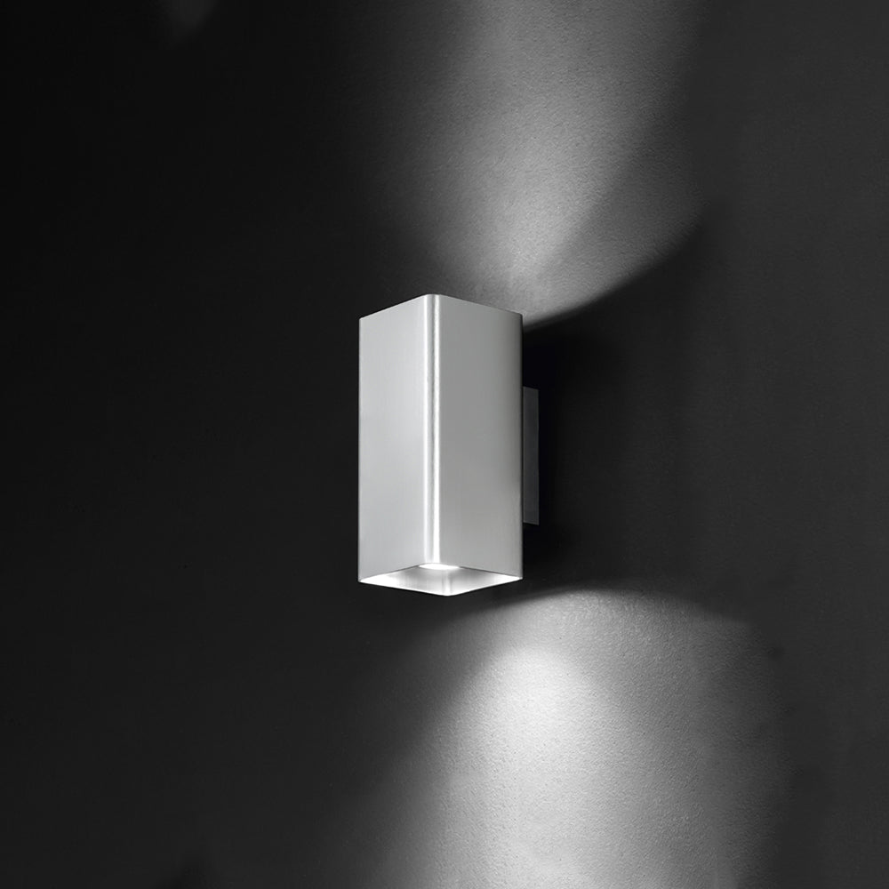 Applique Da Esterno Moderna Lulu' Metallo Cromo Vetro Led 2X7W 3000K