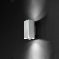 Applique Da Esterno Moderna Lulu' Metallo Cromo Vetro Led 2X7W 3000K