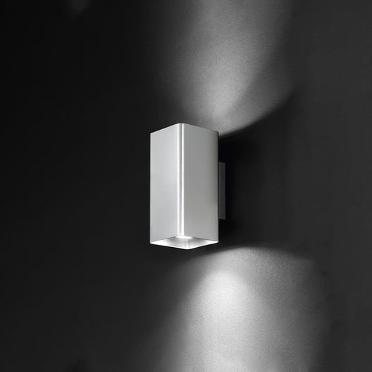 Applique Da Esterno Moderna Lulu' Metallo Cromo Vetro Led 2X7W 3000K